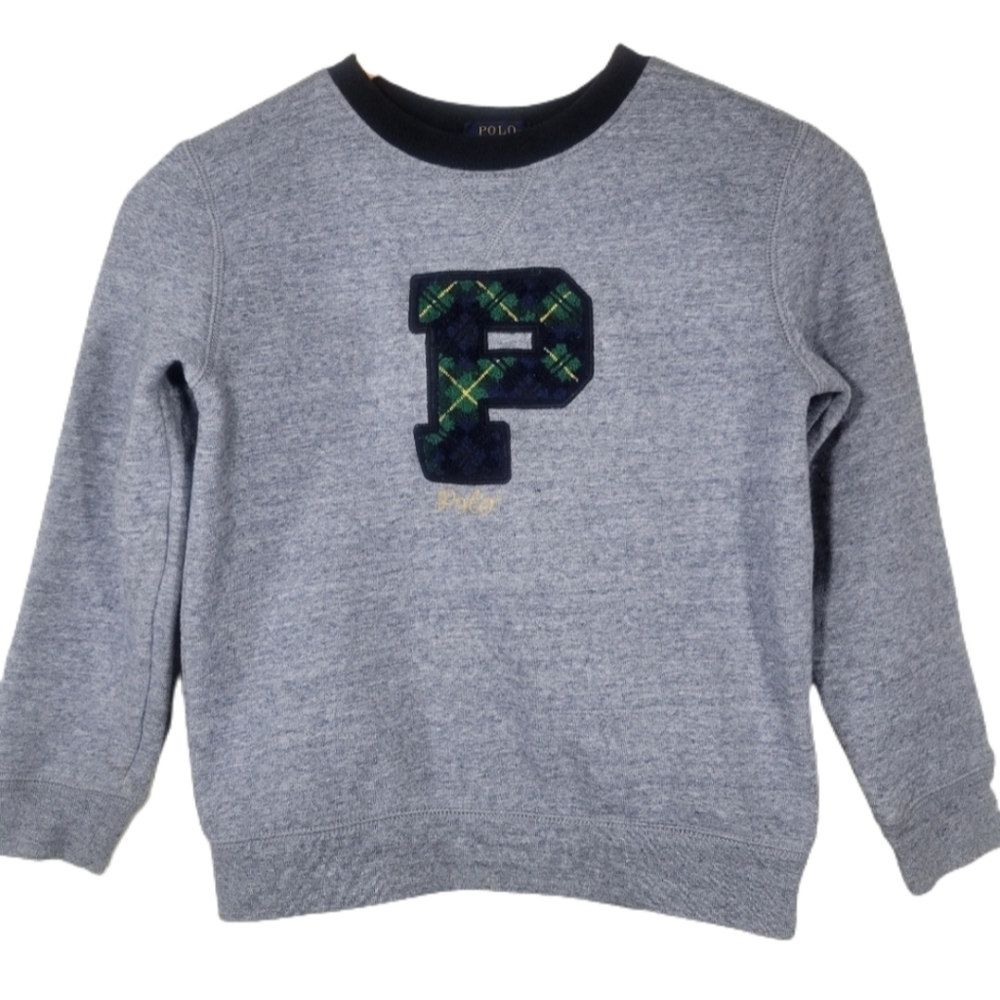 POLO RALPH LAUREN Kids Graphic Tartan Sweatshirt
